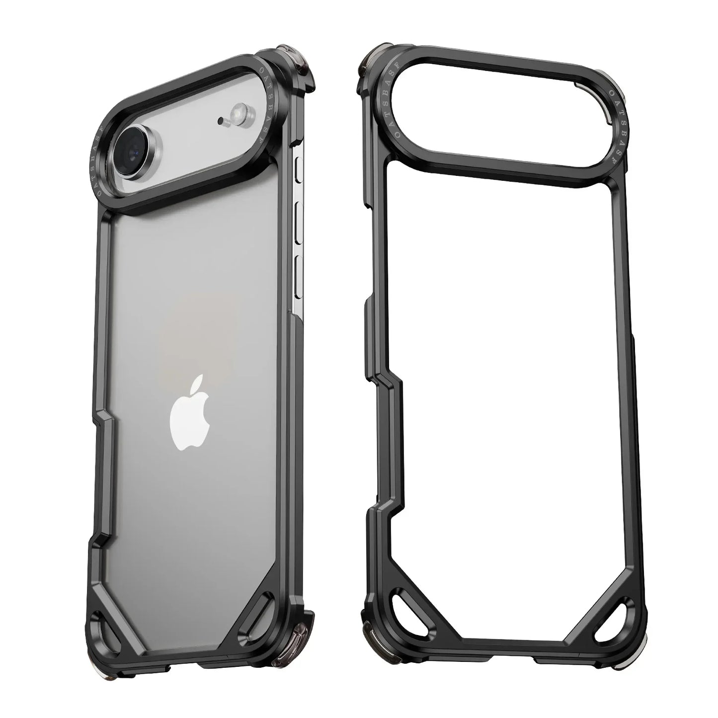 Metal Phone Case for iPhone 17 Pro/Pro Max/17/Air Case Minimalist Support Wireless Charging Ultra-thin Protecitve Case