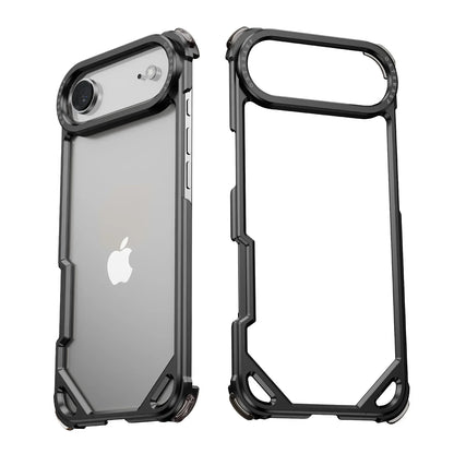 Metal Phone Case for iPhone 17 Pro/Pro Max/17/Air Case Minimalist Support Wireless Charging Ultra-thin Protecitve Case