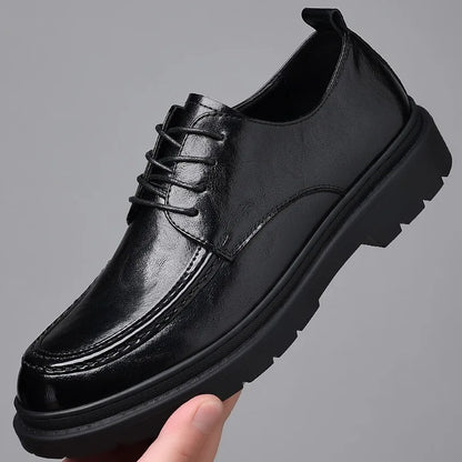 New Men Business Casual Leather Shoes Soft Sole Soft Leather Beanie Shoes Trendy Men Shoes Fashion Driving Shoes Shoes