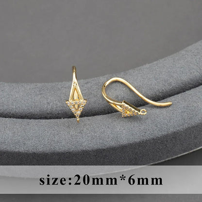 20pcs/lot M800 jewelry accessories,pass REACH,nickel free,18k gold plated,copper,connector,diy earrings,jewelry making