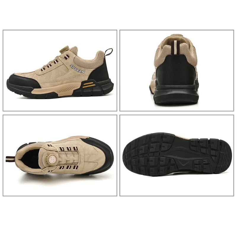 New men's safety shoes, puncture resistant work shoes, men's protective shoes, wear-resistant work boots  Tactical Boots