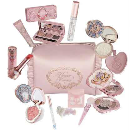 Makeup Set All In Flower Knows Little Angel Highlighter Powder Blush Strawberry Rococo Lip Gloss Perfume Kit