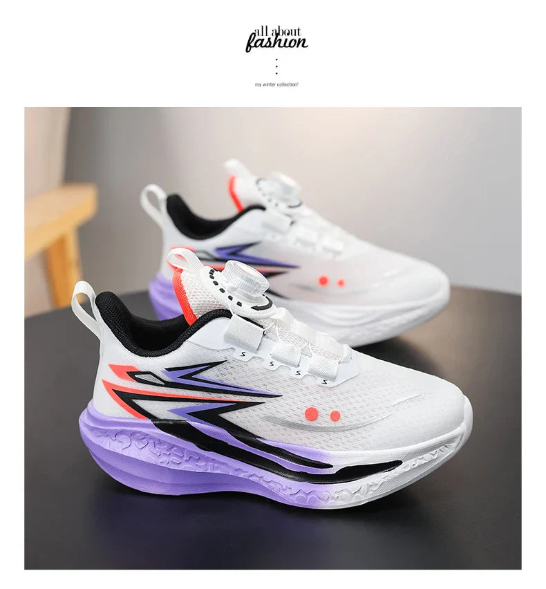 Children's Basketball Shoes Kids Sneakers Non-slip Boys Girls Basketball Boots Outdoor Ultralight Running Trainers Mesh Sneakers