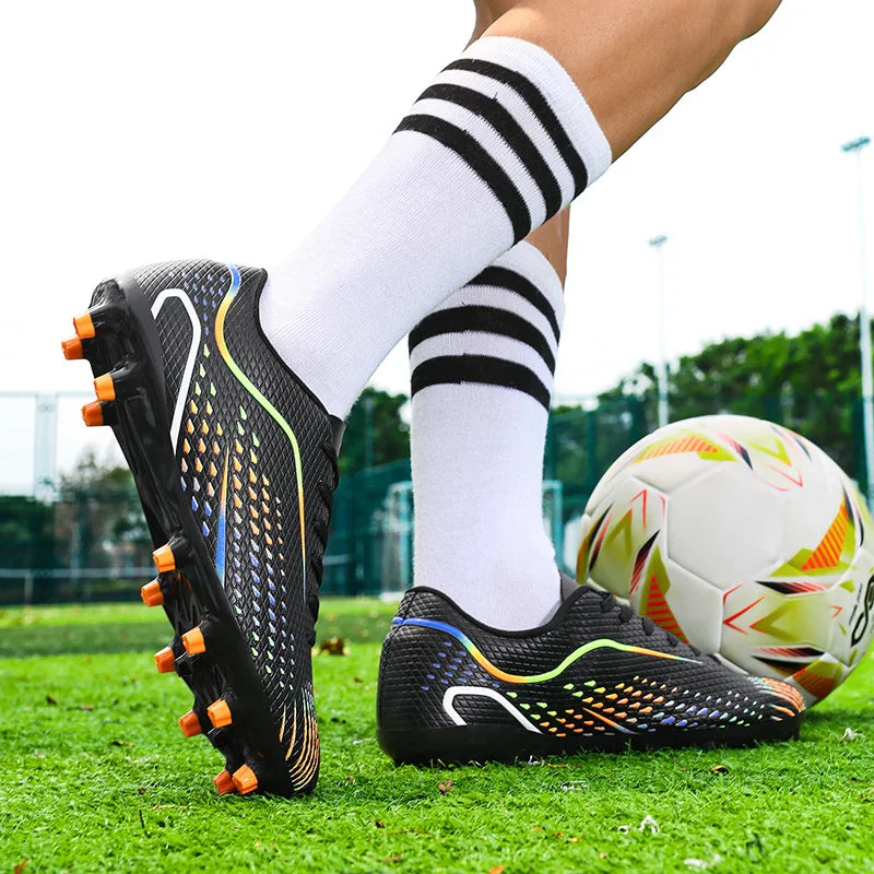 Kids Youth Soccer Shoes Cleats Football Boots Men Non Slip Breathable Lightweight Training Sneakers Boys Children Football Match