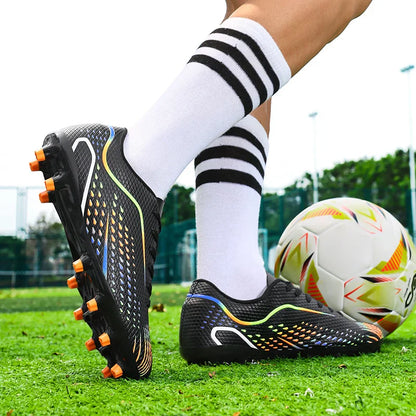 Kids Youth Soccer Shoes Cleats Football Boots Men Non Slip Breathable Lightweight Training Sneakers Boys Children Football Match