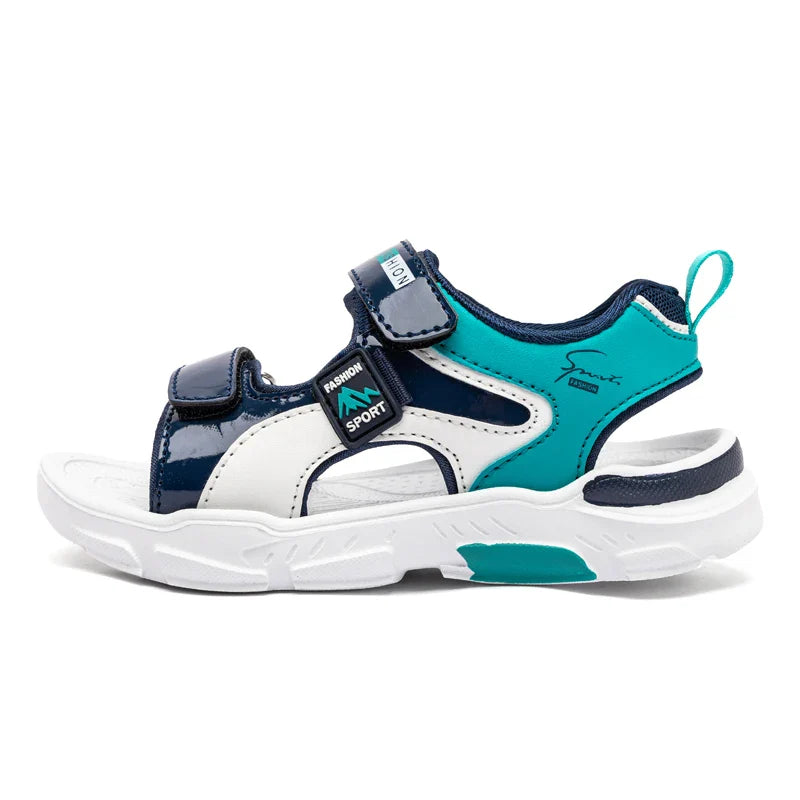 2025 Summer Boys Soft Sandals Fashion Children Shoes Autumn Light Cartoon Sandalias Flat Beach 4-12 Years Old Kids Shoes 12yrs
