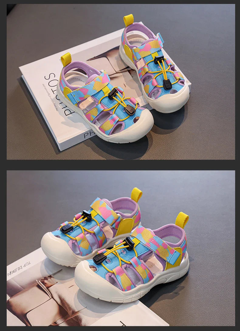 2025 Children's High Quality Close Toe Summer Beach Water Shoes Outdoor School Sport Sandals for Kids Toddler Boys Girls