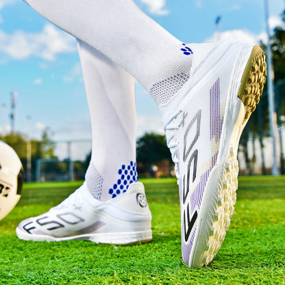 F50+ High Quality Mens Football Boots Boys Training Studded Fast Soccer Cleats Outdoor Non Slip Football Shoes Chuteira Campo
