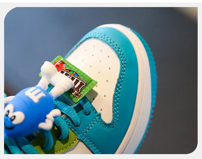 Boys Girls Shoes Board Shoes Children Casual Shoes New Four Seasons Kids Single Sneaker Mandarin Ducks Basketball Sports Shoes