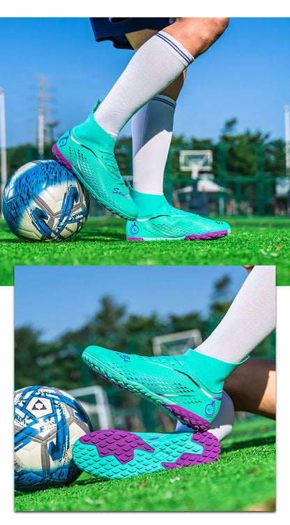 New MenFootball Boots High-quality  Soccer Shoes Professional Outdoor FG/TF Non-Slip Soccer Cleats Training Shoes Ultralight