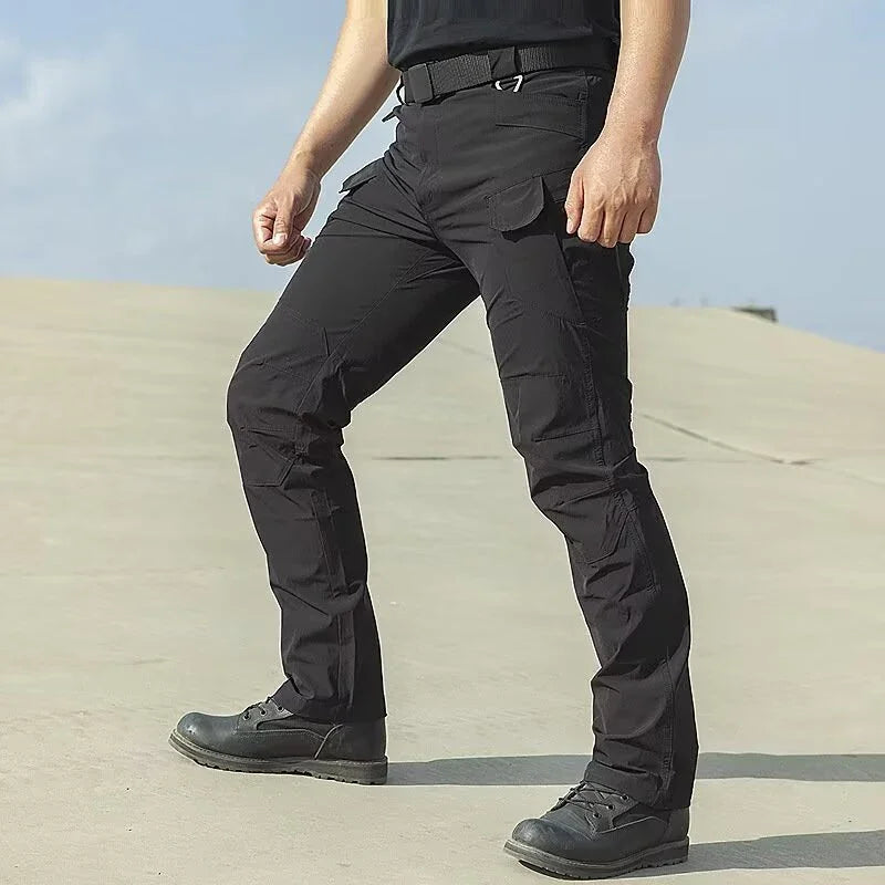 Men Casual Cargo Pants 2025 New Male Summer Tactical Wear Resist Quick Dry Outdoor Trousers Multi Pockets Hike Work Trousers