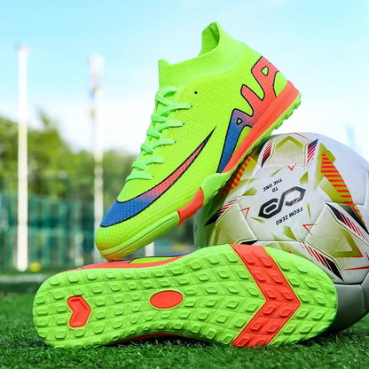 New Men Football Boots Grass Futsal Sneakers High-quality Match Cleats High-top Non-Slip Soccer Shoes Indoor Hot-selling Outdoor