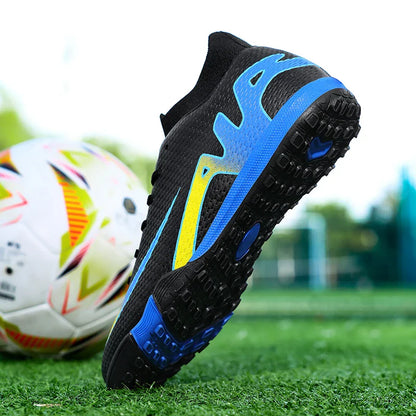 New Men Football Boots Cleats High-top Sneakers High-quality Non-Slip Indoor Soccer Shoes Futsal Grass Match Hot-selling Outdoor