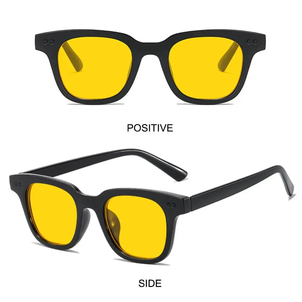 New Vintage Ocean Lens Sun Glasses Cycling Sunglasses for Men Women Fashion Square Frame Sunglasses UV Protection Eyewear Shades