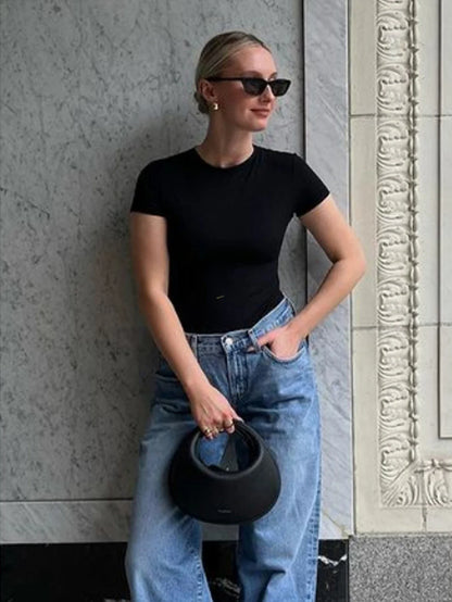 Fresh and casual versatile pine crescent bag, fashionable and luxurious one shoulder armpit bag