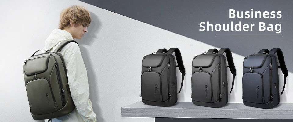 Business Backpack for Men Waterproof Anti-Theft 15.6” Laptop Backpack Casual Large Capacity Expandable Travel Bag Short Trip