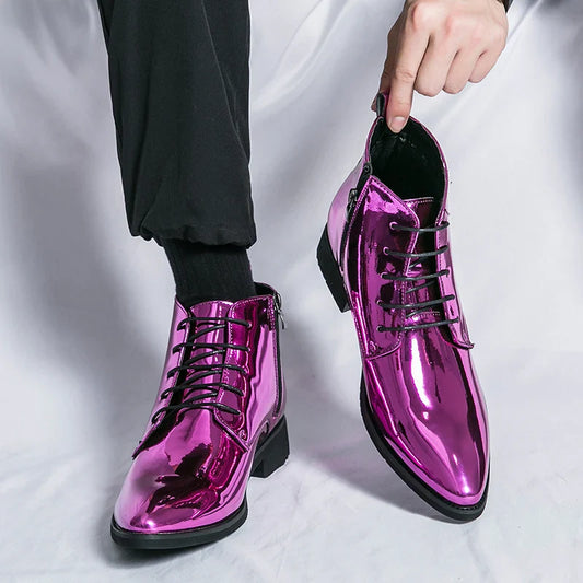 Classic Retro Dress Men's Monk Leather Shoes With Pointed Toe Buckle Business Office Wedding Soft Comfortable Men's Shoes