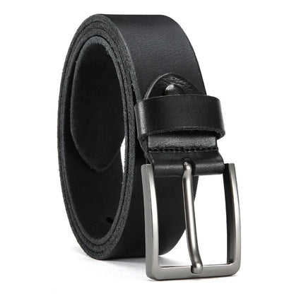 Antique High-quality Metal Needle Buckle High-quality Top Layer Cowhide Men's Casual Belt with Multiple Colors To Choose