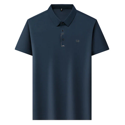 Luxury Brand Men's Polo Shirt Lapel T-Shirt Summer New Cool Letter Embroid Short Sleeve High End Casual Office Business Menswear