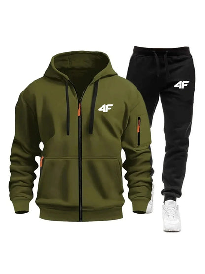 Sets for Men Two Piece Outdoors Mens Tracksuit Set Hot Sales Sportswear Man Sweatpants Hoodie Fashion Comfortable Casual Jogging