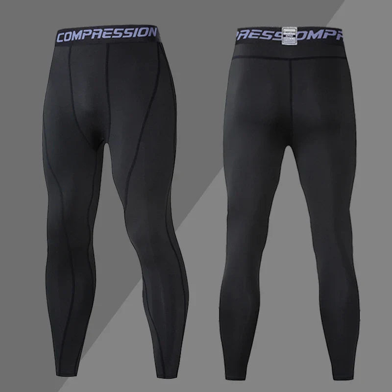 Mens Compression Sweatpants Male Tights Sport Pants for Gym Fitness Running Joggings Workout Trousers Dry Fit Leggings