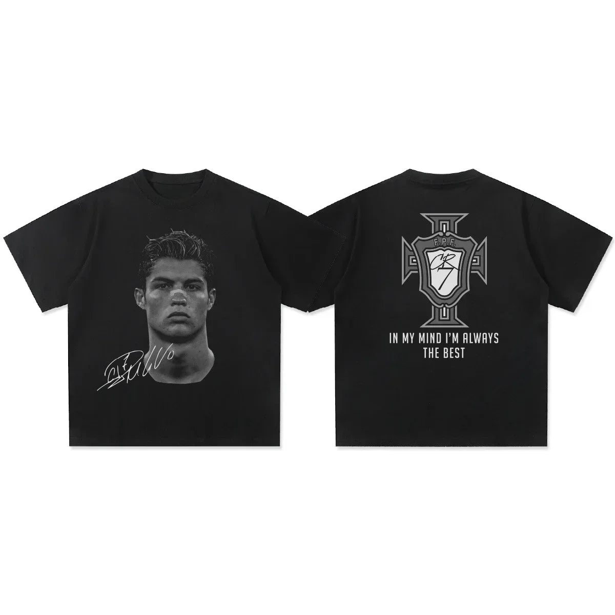 American Football Star Print Cotton Short-sleeved T-shirt Women Clothing Print Fashion Men Oversize Tee