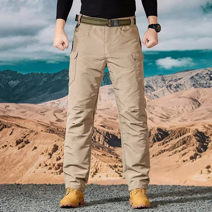 Men Casual Cargo Pants 2025 New Male Summer Tactical Wear Resist Quick Dry Outdoor Trousers Multi Pockets Hike Work Trousers
