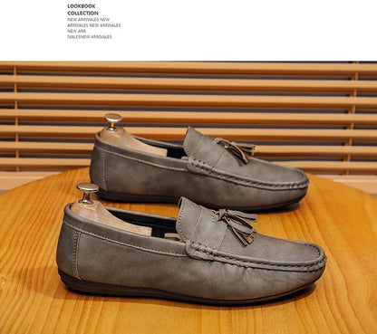 Outdoor Fashion Men's Casual Shoes Comfortable Male Loafers Non-slip Walking Sneakers Breathable Flats Driving Shoes Lazy Shoes