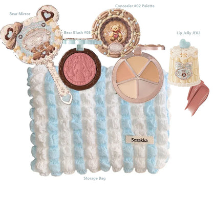 Strawberry Cupid Collection Makeup Kit Full Professional Face Palette Blush Eyeshadow Lip Cream Solid Perfume Sets