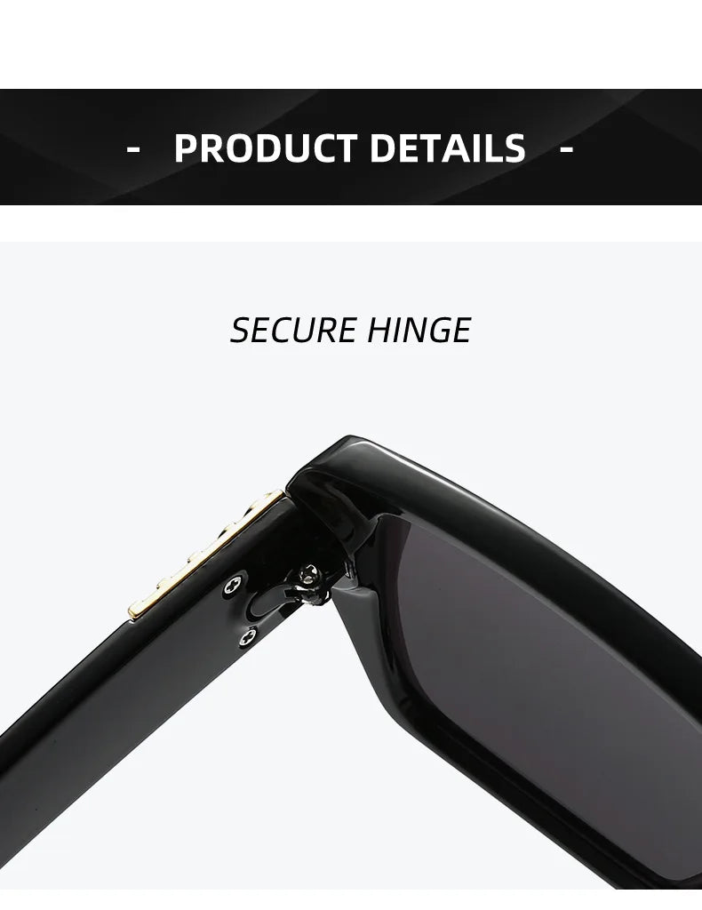 Designer Sunglasses for Women and Men Stylish Square Luxury Glasses Unisex Trend Vintage Shades UV400