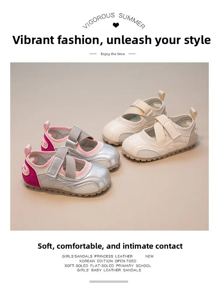 New Spring New Children Casual Shoes for Girls Non-Slip Breathable Casual Toddler Footwear Shoes for Daily Wear Soft Comfortable