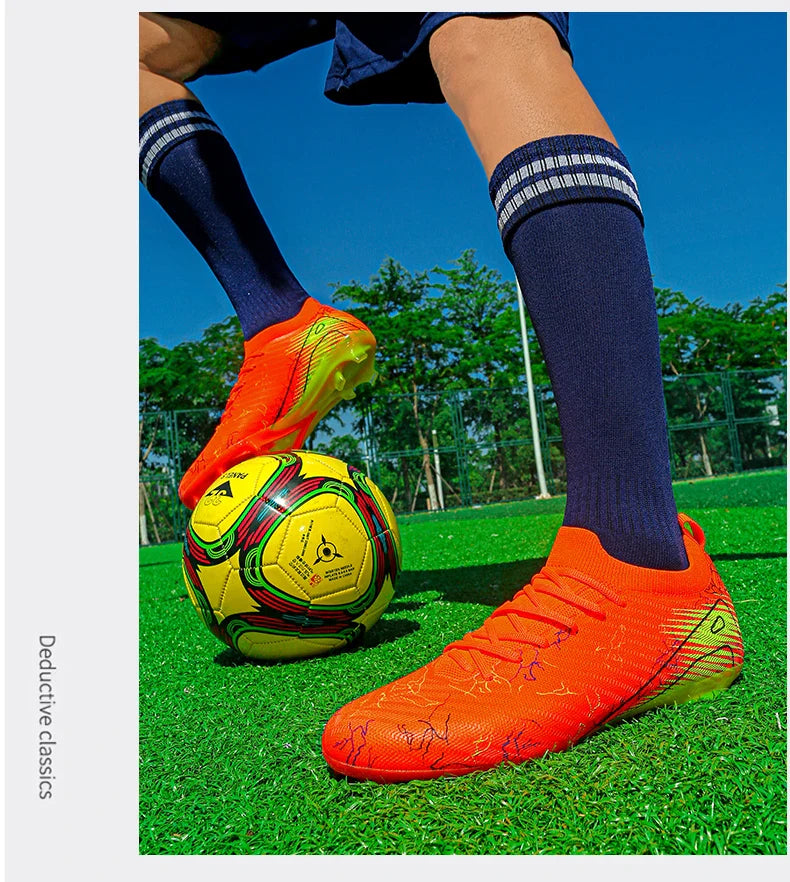 New Men's Football Boots Cleats Non-Slip Sneakers Training Soccer Shoes Top Quality FG Wholesale Drop Shipping Unisex Adult