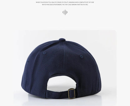 Large Head Circumference Baseball Cap Men's and Women's Dome Hat Soft Top Cap 60/65cm Sun Protection  Letter R Hat Adult Caps