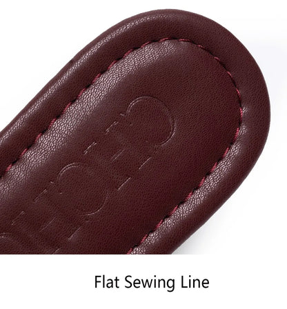 Fashion Monogram Print Elegant Design Women's Low Heeled Slippers Solid Color High Quality Metal Lock Simple Single Shoes
