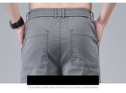 Men's Summer Lyocell Shorts Thin Breathable Comfortable Slim Korean Fashion Short Pants Elastic Waist Casual Vacation Pants