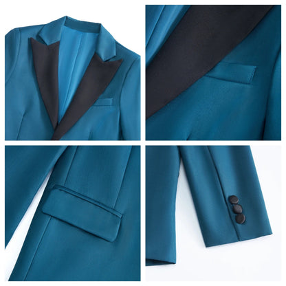 Newest Kids Suit Set 2-14 Years Single Button Boy's 4 Pieces Formal Suits Blazer Vest Pants Wedding Guest Tuxedo Piano Suit