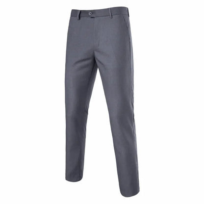 Quality Mens Slim Fit Golf Dress Pants Flat Front Suit Pants Business Dress Pants Classic for Business Wedding Work Pants