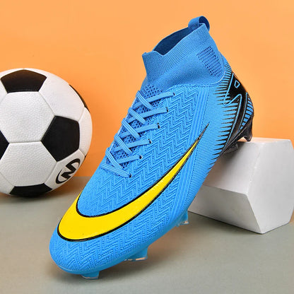 New Men Football Boots Kids Ankle Cleats Grass Soccer Shoes Futsal Indoor Sport Match Training TF/FG Hot-selling High-quality
