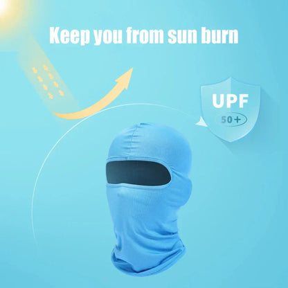 Full Face Mask Hiking Cycling Camping Hunting Airsoft Cap Bike Head Cover Summer Men Women Ski Mask Hiking Scarves