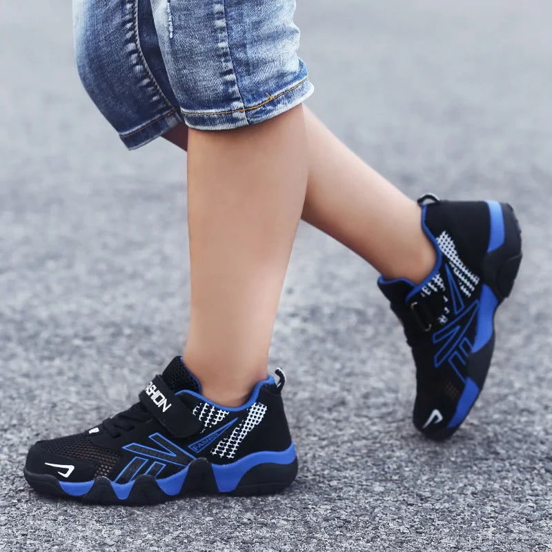 Summer Kids Fashion Sneakers for Boys Mesh Breathable Sports Running Shoes Lightweight Children School Walking Footwear Tennis