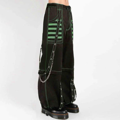 Punk Style Y2k Wid Leg Denim Pants E-girl Gothic Loose Trousers Cyber Grunge Cargo Pants Harajuku High Waist Baggy Jeans Women