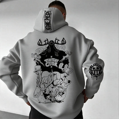 One Piece Chopper Anime Hoodie Men Women Pullover Sweatshirt Graphic Print Streetwear Casual New Spring Autumn Long Sleeve Top