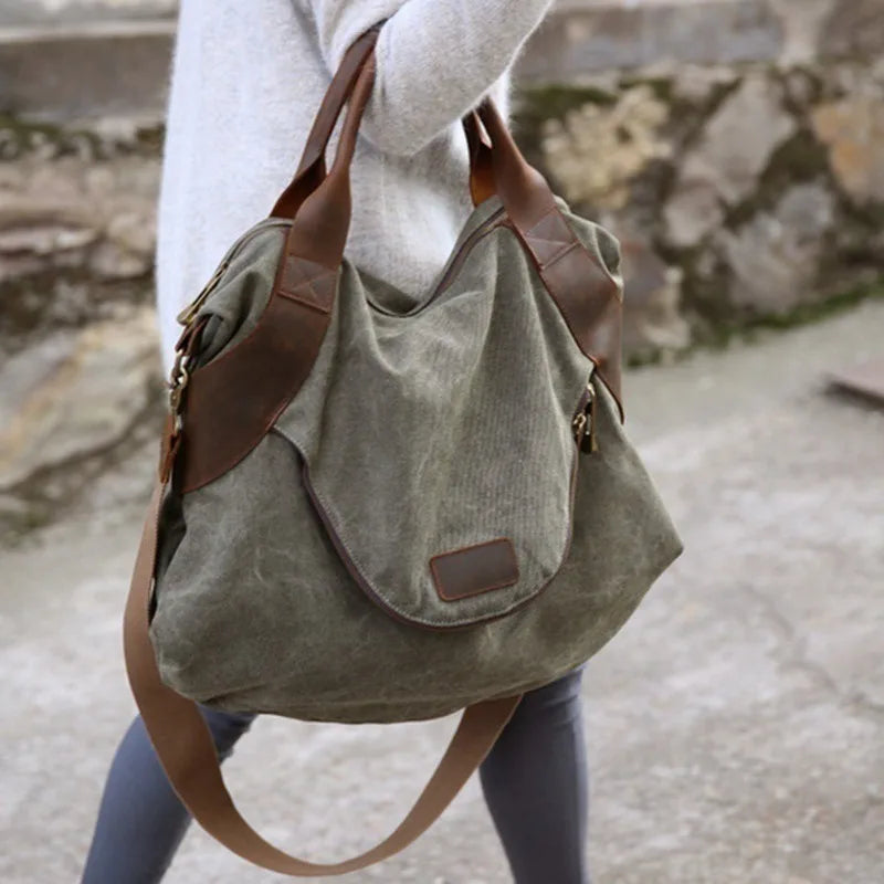 Womens Shoulder Bag Large Handbag Women Canvas Bag Travel Bags Crossbody Bag Overnight Bag