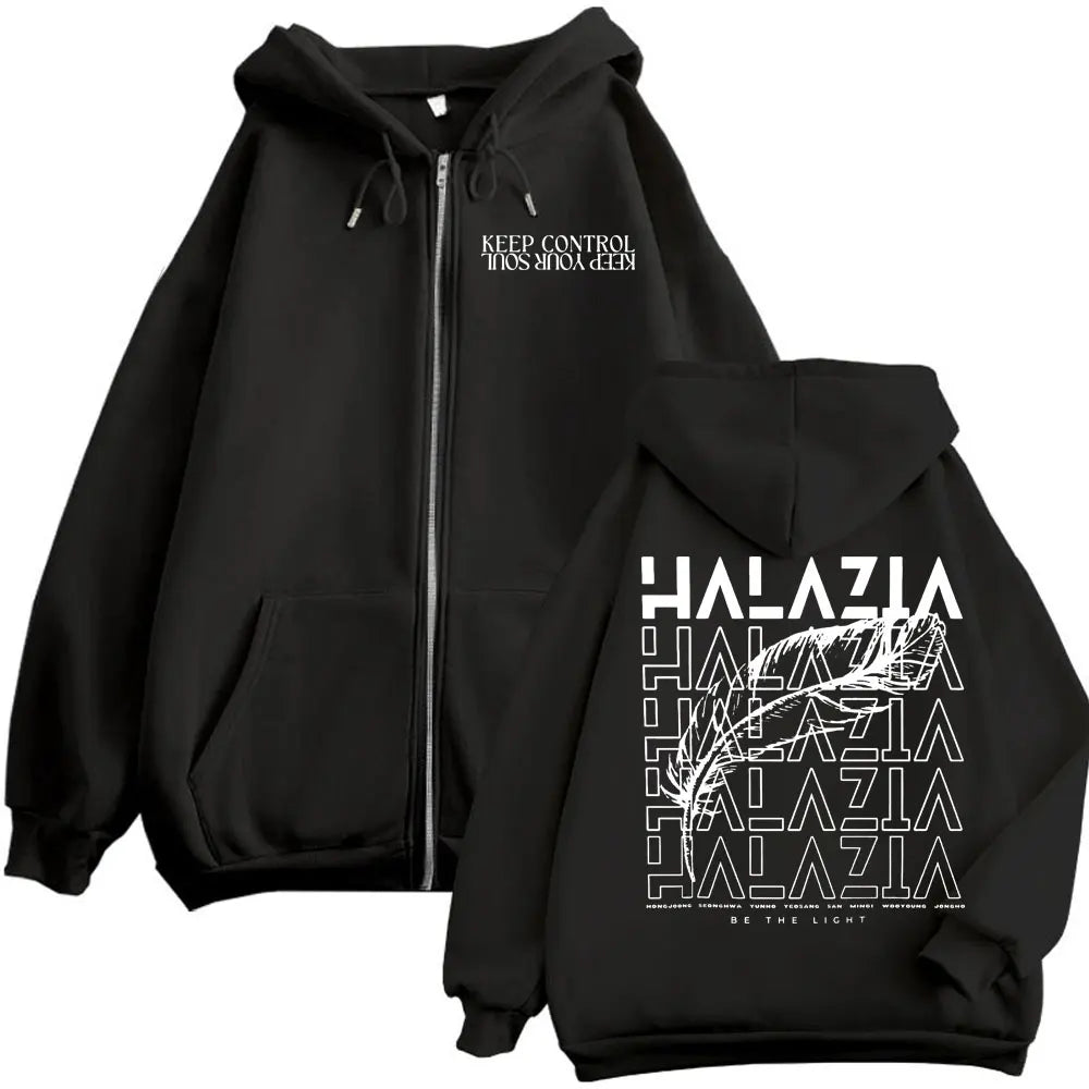 Merch Zipper Hoodie Men Women High Quality Fashion Zip Up Jacket Coat Autumn Winter Casual Loose Sweatshirts