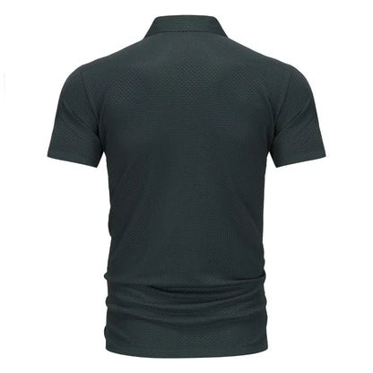 Upto EUR Sizes Tall Man Brand Top-Quality Men's Golf Shirt Lop-up Hollow Short-sleeved Polo Shirt SummerIce Silk Breathable Tee