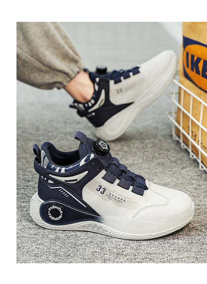 Tênis Masculino com Fivela Rotativa Confortável Antiderrapante Cadarço Durável para Atividades ao Ar Livre