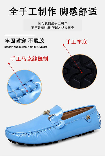 Shoes Women's 2025 New Soft Sole Slip-On Lazy Loafers Handmade Trbottomy Easiest for Match Men's Casual Driving Shoes