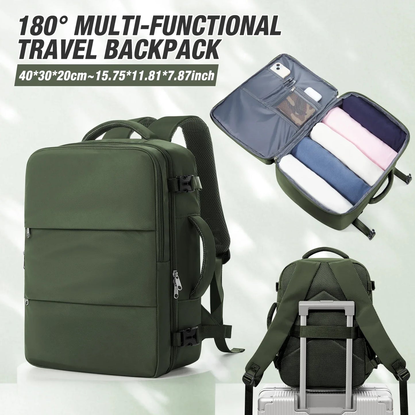 Notebook Backpack Travel 40x30x20 Ryanair Laptop Bag Men Women Business Waterproof Cabin Bag Carry ons Backpack School Bag