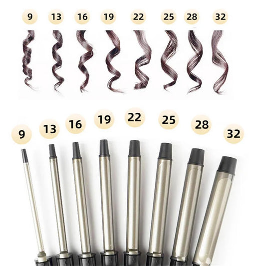 1PC 9/13/16/19/25/32mm Automatic Ceramic Hair Curler Rotating Temperature Display Professional Anti-Scalding Hair Styling Tool