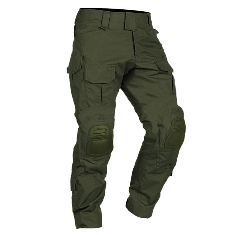2025 New Multicam Pants with Knee Pads Men Tactical Combat Cargo Camouflage Trousers Hunting Quick Dry Breathable Sport Pants